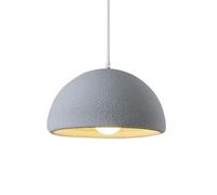 XYBZJP Pantalla de lámpara colgante de resina semicircular, lámpara de techo de estilo moderno simple, luz colgante de una sola cabeza con tornillo E27, sala de estar, cocina, isla, dormitorio, acceso