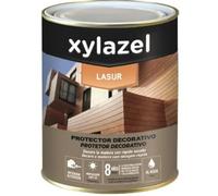 XylazeI Lasur Protector Decorativo para Madera, Acabado Mate, Protección UV 8 Años, 4 L (Incolor)