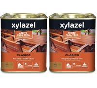 XYLAZEL Aceite para Teca, Color Miel, 750 ml (Paquete de 2)