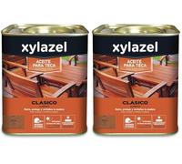 XYLAZEL Aceite para Teca, Color Teca, 750 ml (Paquete de 2)