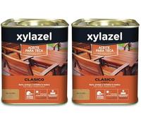 XYLAZEL Aceite para Teca, Incoloro, 750 ml (Paquete de 2)
