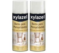 XYLAZEL Barniz Manualidades en Spray Satinado Incoloro 400 ml (Paquete de 2)