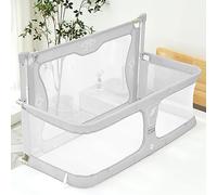 XYLDGPTL 3 En 1cuna Bebe,Moisés para bebé, 120x50cm,Cuna colecho,Cuna de Viaje,Cama para bebé Junto a la Cama,Moises para Bebe,Cuna Plegable,Parque Cuna,Next To Me,Cama Cuna Convertible(Creamy-White)