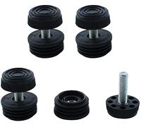 XYWHPGV Pies niveladores 1 1/4" 32mm OD, Kit de Inserciones de Tubo Redondo de plástico, Deslizamiento de Muebles, nivelador Ajustable para Escritorio, sofá, Patas, 4 Juegos(b612e 11a66 037a8 d8117