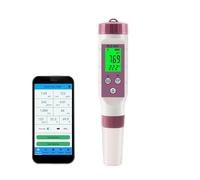 XZXXZSZ Medidor de pH Medidor de PH 7 en 1 Temp ORP EC TDS salinidad SG, Probador Calidad del Agua Diente Azul línea, Control por aplicación for Beber, Laboratorio y Acuario