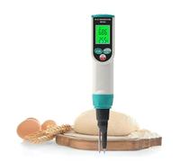 XZXXZSZ Medidor de pH Medidor de PH Alimentos 0,00~14.00pH, probador Temperatura pH, Sensor Alta precisión, analizador acidez for enlatado Carne, Masa Queso, Agua