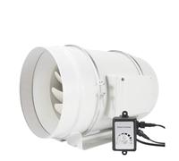 XZXXZSZ Ventilador de escape, De Ventilación Ventilador Conducto En Línea Silencioso 8 Pulgadas Con Controlador Velocidad Extractor Escape Aire Motor EC