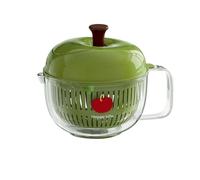 - Y - Centrifugador de manivela de doble capa, cuenco de limpieza de tamiz, de lavado de productos | Eficiente limpiador de bayas de ensalada para uso en casa, cocina,