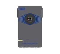 Y&H Inversor híbrido solar de 6,2 kW, 48 V CC, interruptor de aire integrado y protección contra rayos, onda sinusoidal pura AC220 V, doble salida, WIFI+BMS, cargador solar MPPT de 120 A