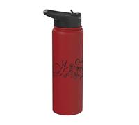 Y2K 90s Caracol Ratón y gusano a la hora del té Stainless Steel Insulated Water Bottle