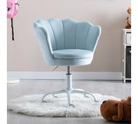 Ya-Home Silla Escritorio para Niña/Niño Silla Giratoria Tocador, Azul Claro