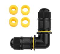 YACSEJAO Conector de cable impermeable IP68 de 3 pines, 2/3/4 vías, caja de conexiones exteriores para cable M20 de 4 a 8 mm o 6-11 mm, caja de conexiones de cable subterráneo impermeable (3 pines y 2