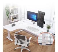 Yadlan Mesa Escritorio En Forma De con Altura Regulable, Esquina Escritorio NiñA VersáTil Escritorio para Infantil De Ordenador, Escritorio Ordenador con 2 Agujeros para Cables Left 120x80cm