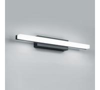 Yafido Aplique Espejo de Baño 40CM LED Maquillaje Luz Blanco Frío Para Lavabo, 9W Negro IP44 Lampara 6000K Cuarto Luces Tocador Pared 230V Bathroom Light sobre Mirror