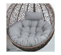Yahbrra Cojín para Silla Colgante, Cojín para Cesta Colgante para Exteriores, Cojín de Repuesto para Silla Colgante, Cojín de Asiento para Silla Colgante (Color : Grey, Size : 105size (Diameter: 90c