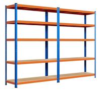 Yaheetech 2pcs de Estantería Metálica de Almacenaje Industrial 180x120x45cm