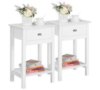 Yaheetech 2pcs Mesillas de Noche 40x30x61cm