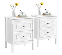 Yaheetech 2pcs Mesitas de Noche con Dos Cajones Grandes 48x40x61cm