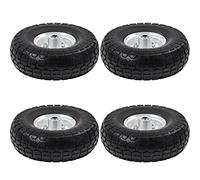 Yaheetech 4pcs Ruedas Carretilla Maciza 4.10/3.50-4 Carretilla de Obra