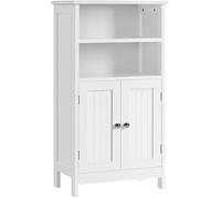 Yaheetech Armario Baño con Estante Mueble Baño Suelo de Madera 50x30x92,5cm
