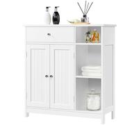 Yaheetech Armario Baño de Suelo Mueble de Baño Auxiliar 75x30x80cm Blanco