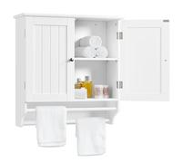 Yaheetech Armario Baño Pared Armario Cocina Colgante con Toallero