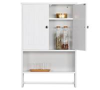 Yaheetech Armario Baño Pared Mueble Baño Colgar con Toallero