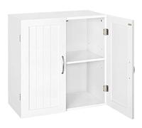 Yaheetech Armario de Baño Pared con Dos Puertas 59,5x31x59,5cm