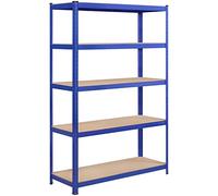 Yaheetech Estantería Metálica Almacenaje 180x120x45cm Capacidad 875 kg Azul