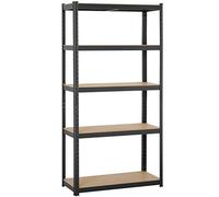 Yaheetech Estantería Metálica de Almacenaje 180x90x40cm Carga 875kg Negro