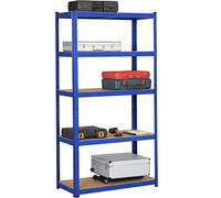 Yaheetech Estantería Metálica de Almacenaje 180x90x40cm Carga de 875kg Azul