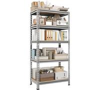 Yaheetech Estantería Metálica Galvanizada 150x70x30cm 650kg Gris Claro