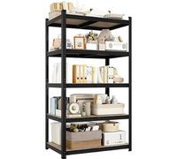 Yaheetech Estanterias Almacenaje Metalica 180x90x30cm Capacidad 175KG Negro