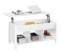 Yaheetech Mesa de Centro Elevable con Cajón 104,5 x 49,5 x (49-62) cm