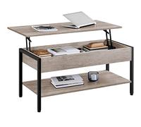 Yaheetech Mesa de Centro Elevable con Mecanismo 104,5x49,5X(47-62) cm