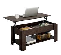 Yaheetech Mesa de Centro Elevable y Extensible 98x50x(41,8-56) cm