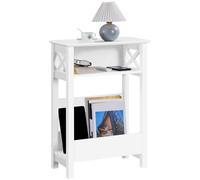 Yaheetech Mesita Auxiliar 50x25x70 cm Mesilla de Noche de 3 Niveles
