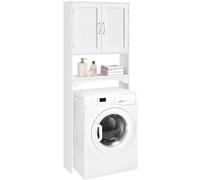 Yaheetech Mueble Alto para Lavadora Armario 75x23x180 cm Blanco