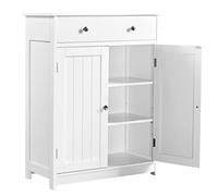 Yaheetech Mueble Baño Auxiliar Armario Baño de Tres Niveles 60x30x80cm