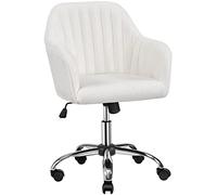 Yaheetech Silla de Oficina con Respaldo Ancho Tapiaza en Bou lanco