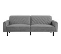 Yaheetech Sofa Cama 2 Plazas Plegable Tapizada de Tela Sofá Cama Plegable Salon Respaldo Ajustable 176X 98 cm Capacidad MAX Carga de 350 KG