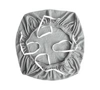Yajuyi Funda Elástica para Silla de Oficina/Ordenador, Funda Protectora Universal para Asiento de Silla de Ordenador, Gris Claro, Individual