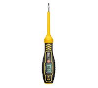 Yakermur - Pluma de prueba eléctrica, detector de circuito de pantalla digital, 2 en 1 con batería de alta precisión, con destornilladores, para electricistas, industria, hogar y automoción