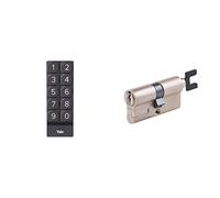 Yale 05/301000/BL Smart Keypad Negro Teclado numérico digital para Smart Locks + 05/501000/SN Cilindro Modular para Linus Smart Lock