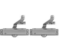 Yale 300-0001-00-60 Cierrapuerta Para Puertas Con Brazo Normal Plata Serie 300 Cuerpo + Brazo Normal Caja (Paquete de 2)