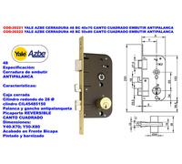 Yale AZBE 48 BC Cerradura de Embutir 40x70 mm Antipalanque