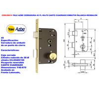 Yale AZBE CERRADURA 45 FL 40x70 con placa y resbalón