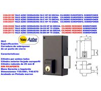 Yale AZBE FINST CERRADURA 56-CR HP70 Cerradura de Sobreponer Izquierda con Cilindro Redondo