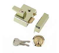Yale B-2-DMG-PB-40 - Pestillo de Doble Bloqueo - 40 mm - Acabado metálico Oscuro - Alta Seguridad se Puede Bloquear Desde el Interior con Llave