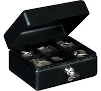 Yale Caja de Caudales Pequeña YCB/080/BB2 con Llave: Protección Estándar, Acero con Recubrimiento en Negro Mate, Bandeja Interna Extraíble